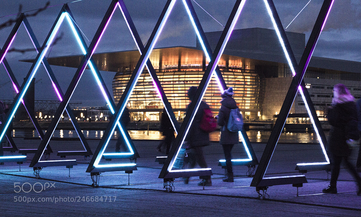 Canon EOS 7D sample photo. Light sculpture in copenhagen photography