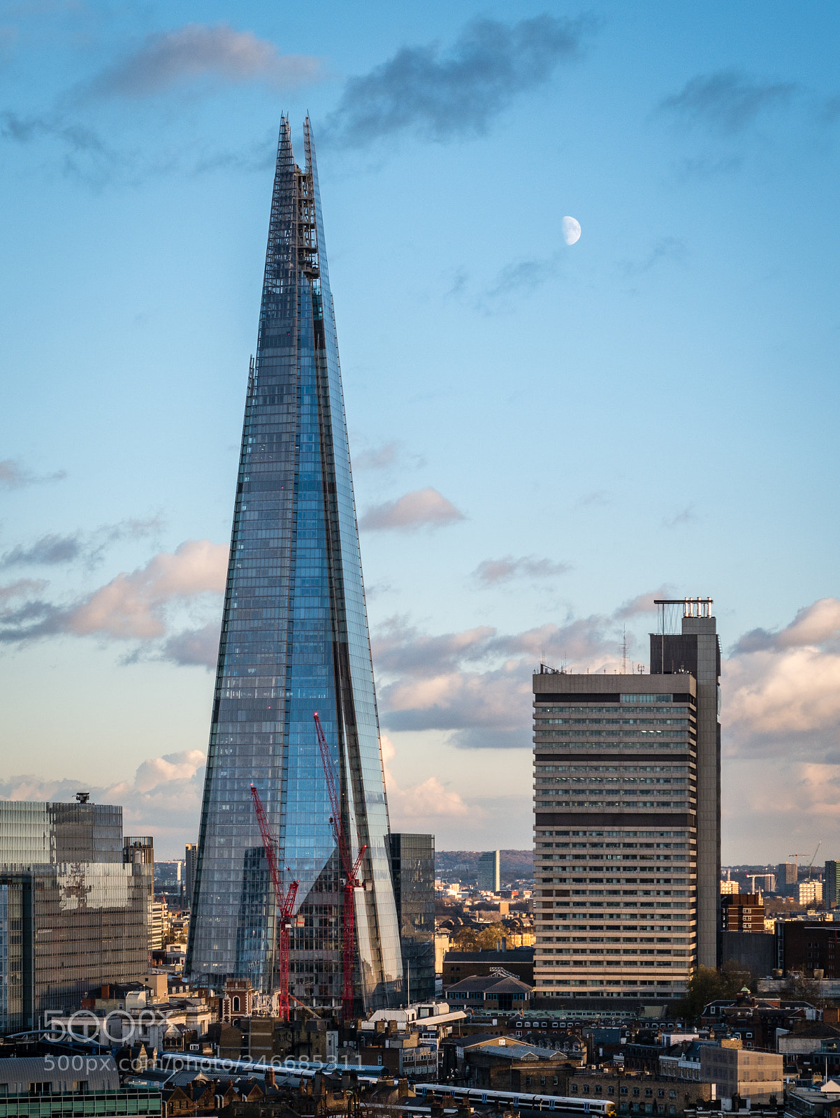 Panasonic Lumix DMC-G7 sample photo. The shard at sunset photography