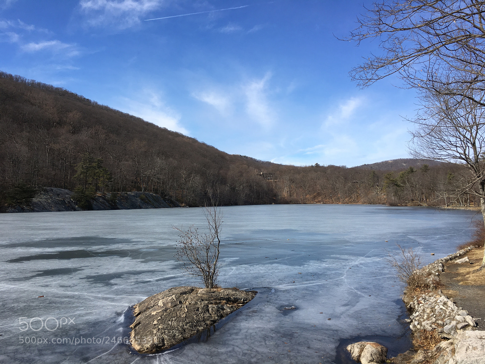 Apple iPhone 6s sample photo. Frozen lake photography