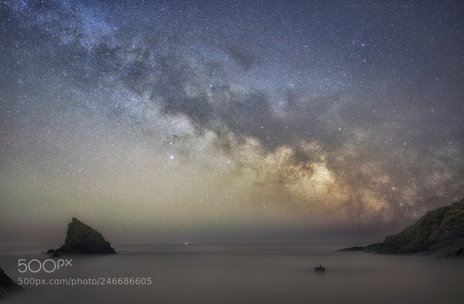 Canon EOS 5DS R sample photo. Milky way over man photography