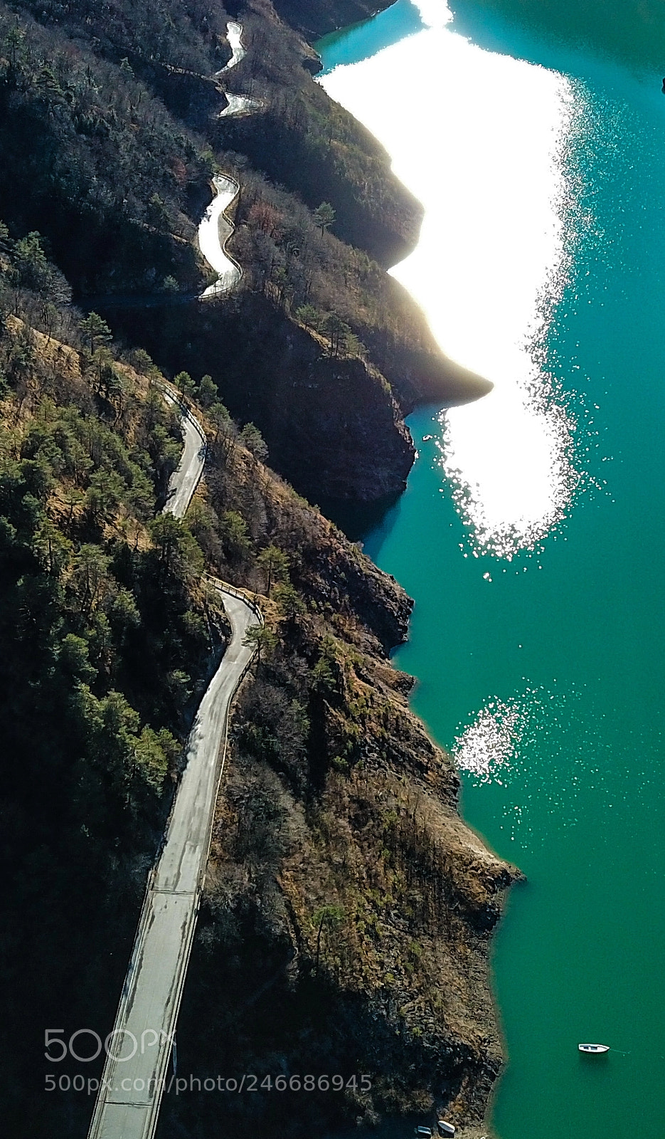 DJI FC220 sample photo. Aerial view lake valvestino photography
