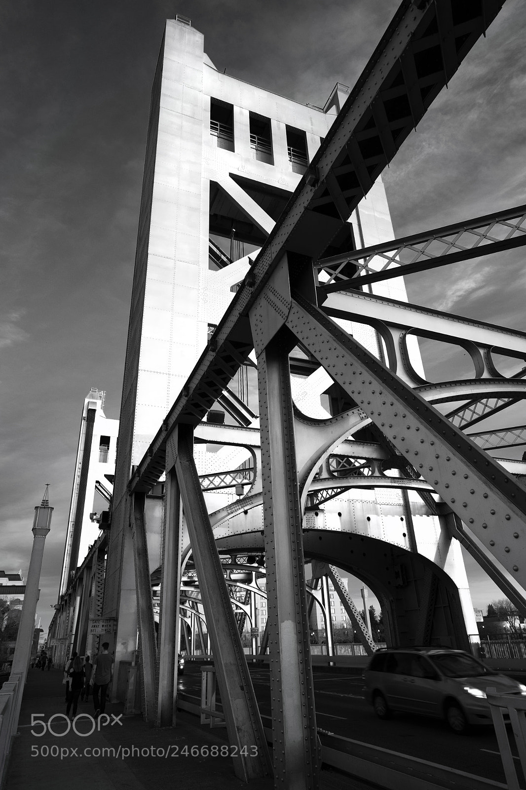 Sony a7 II sample photo. Sony 3668 bridge girders photography