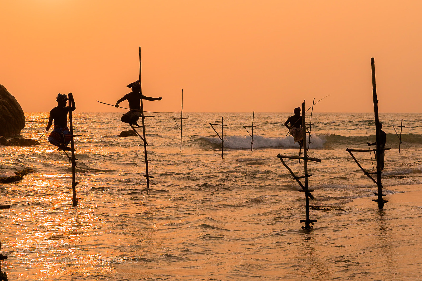 Sony a7 sample photo. Stilt fishing photography