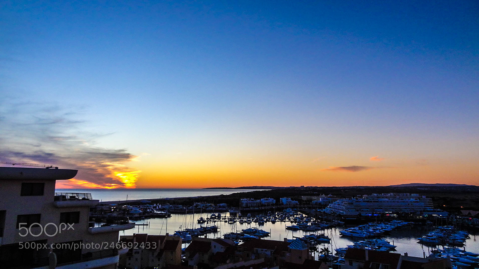 Sony Cyber-shot DSC-HX9V sample photo. Vilamoura sunset photography