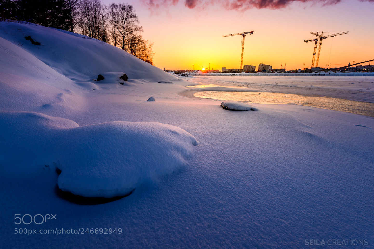 Nikon D800 sample photo. Sunset in helsinki photography