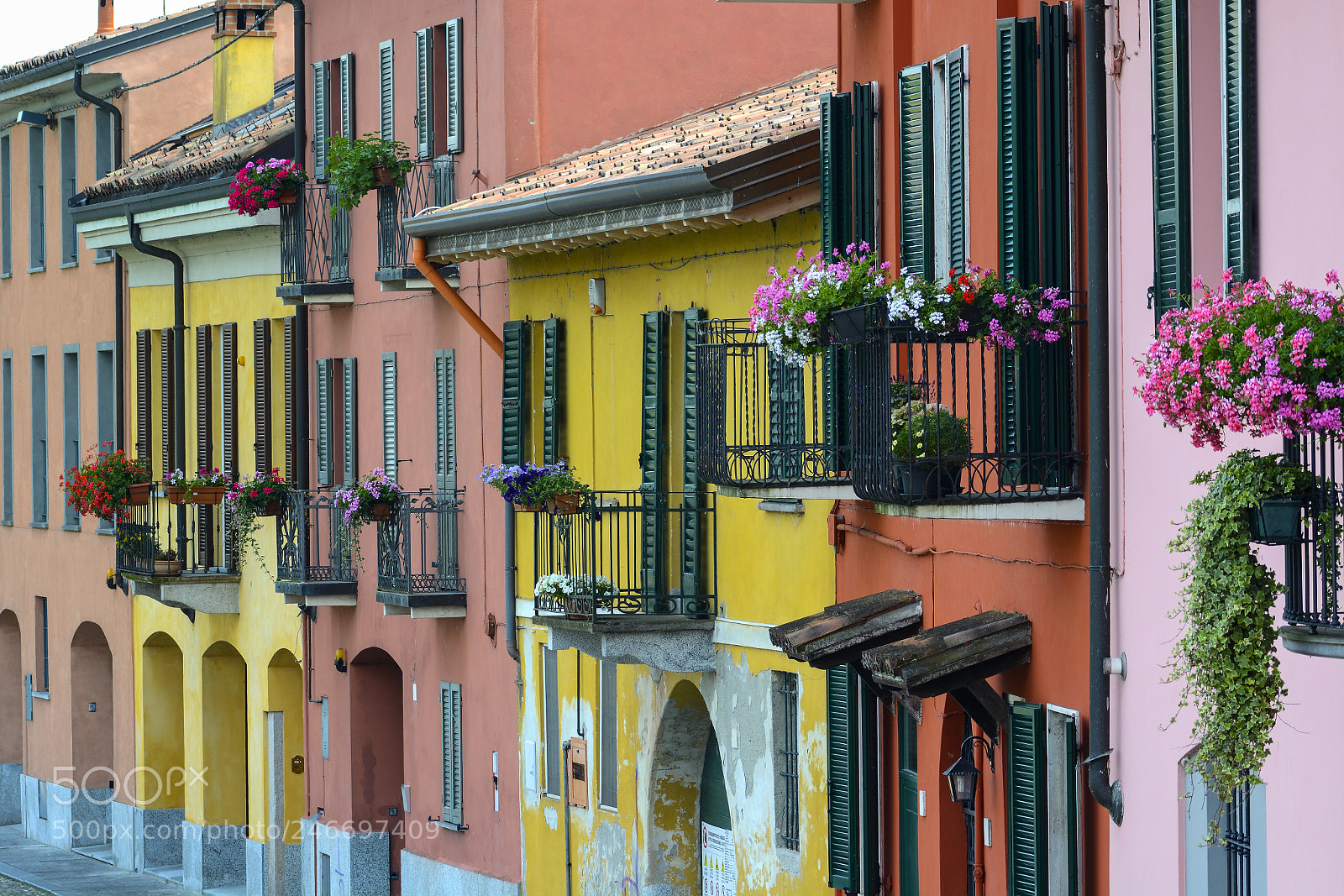 Nikon D7100 sample photo. Pavia (italy): colorful houses photography