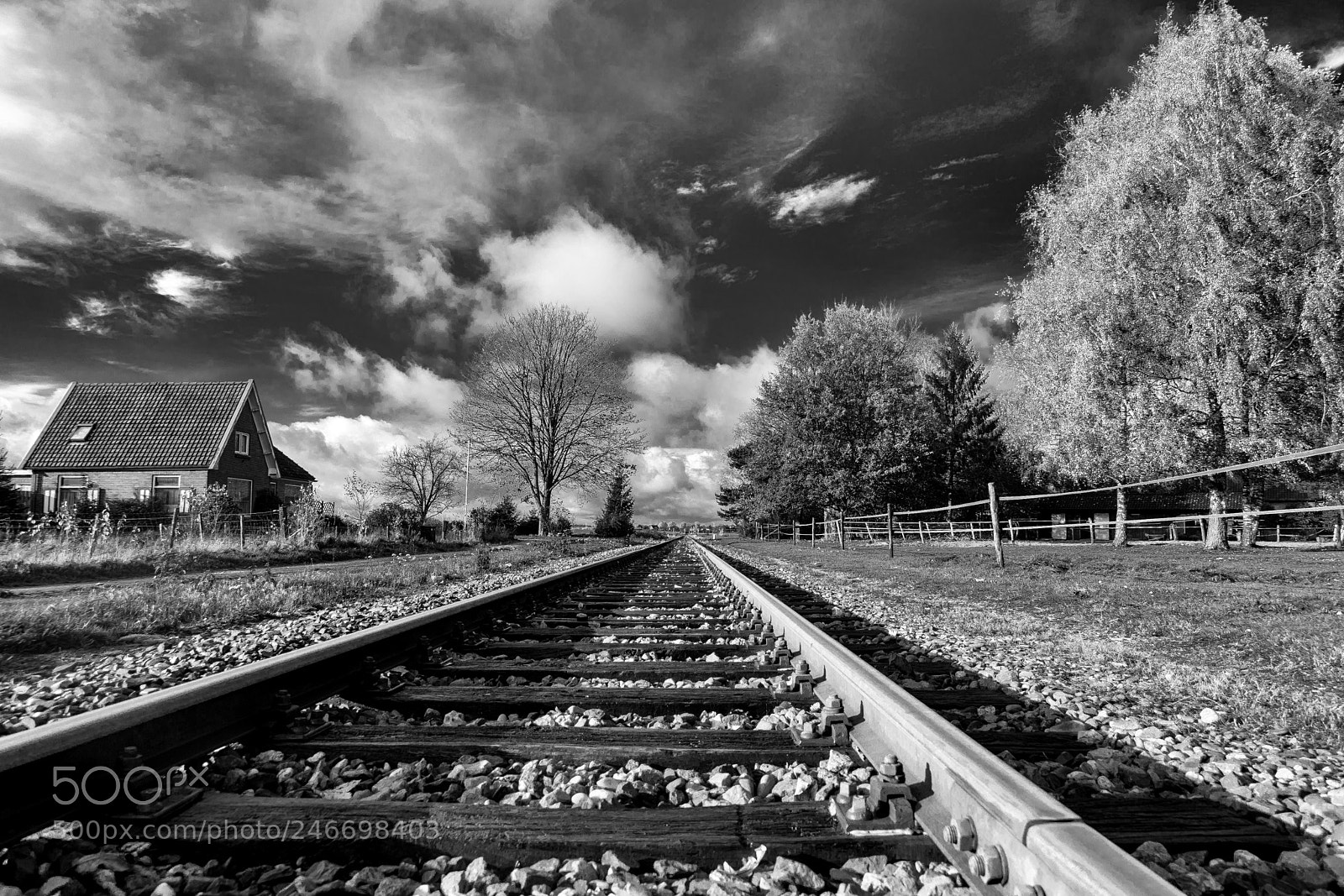 Sony a7 sample photo. Train track to the photography