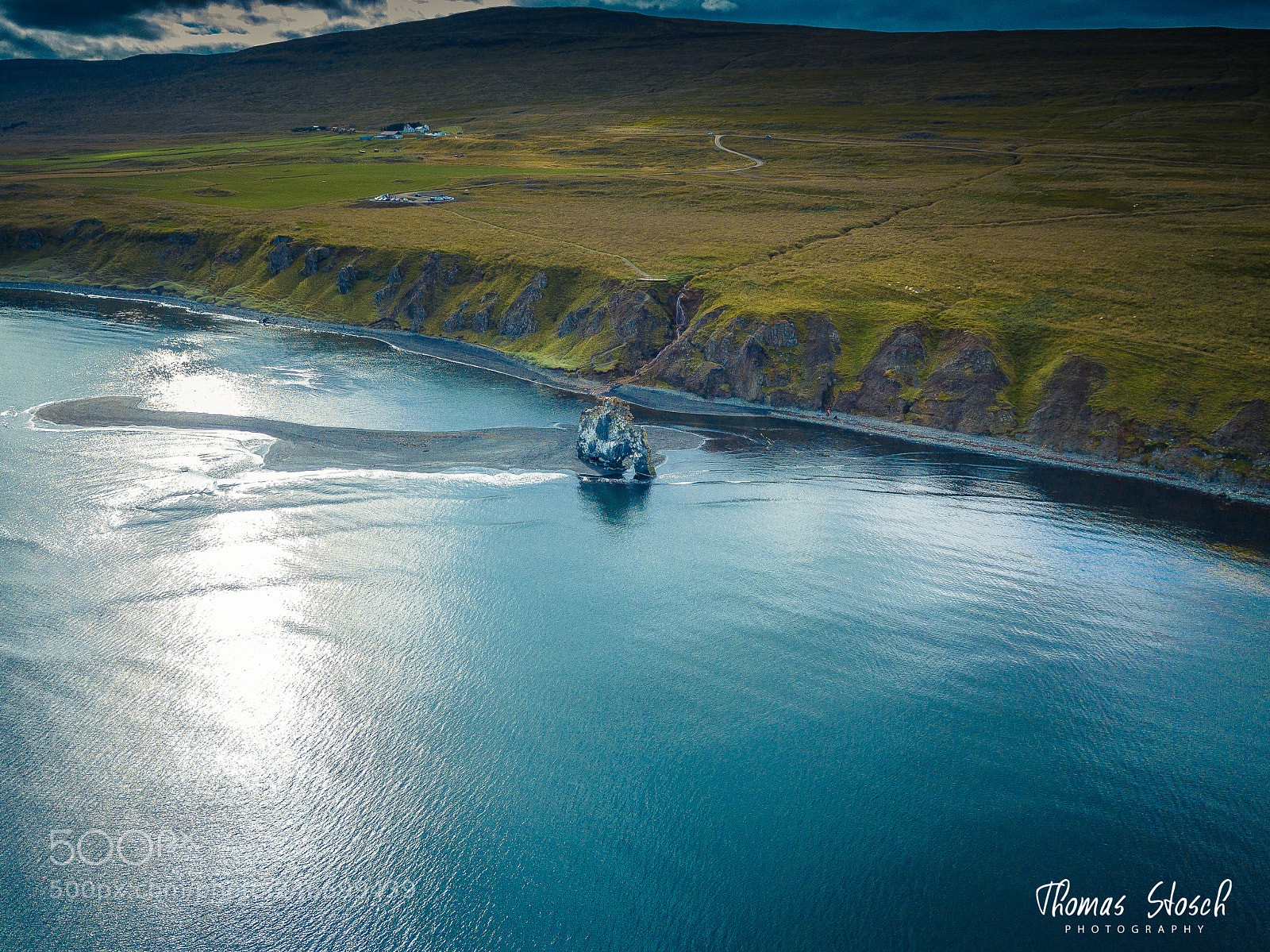 DJI FC220 sample photo. Hvitserkur from the air photography