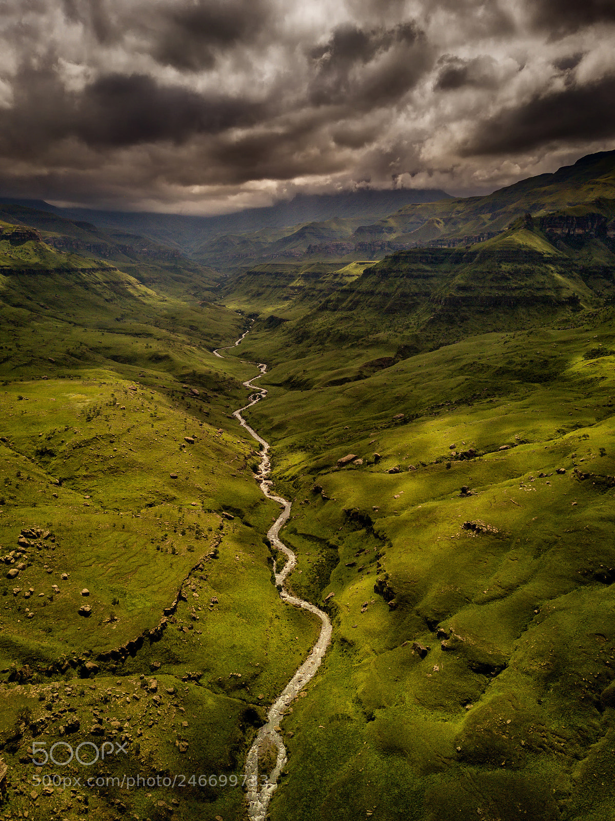 DJI FC220 sample photo. Sani pass photography