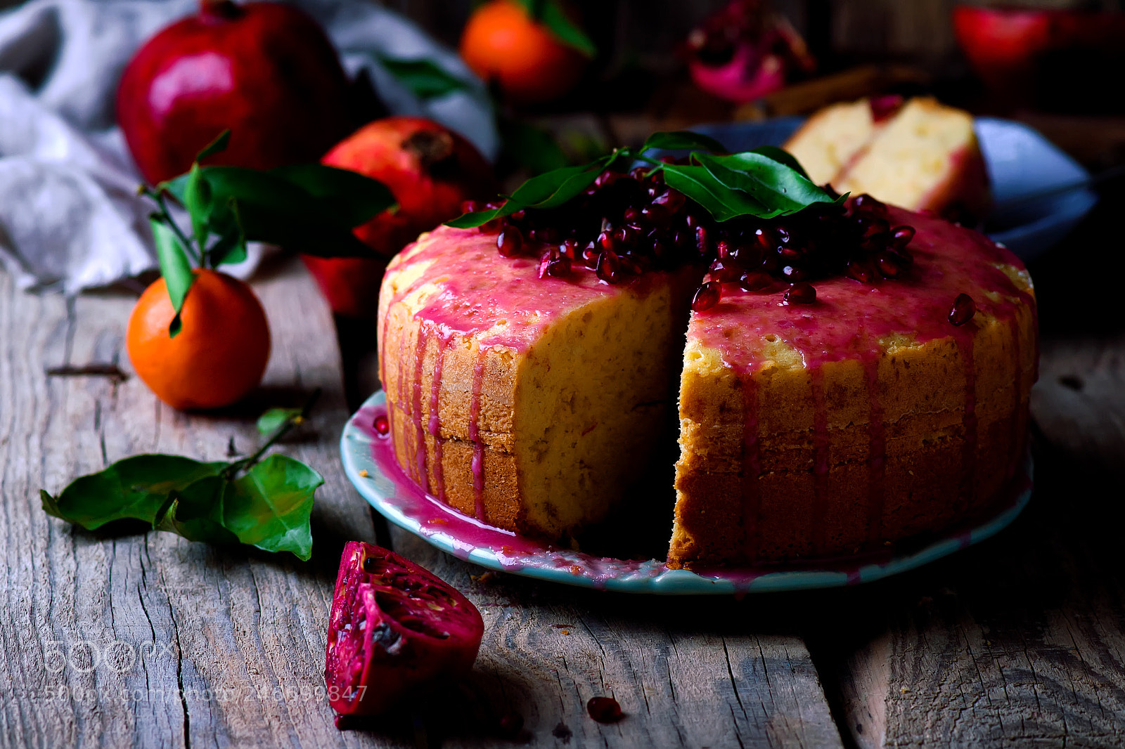 Nikon D3100 sample photo. Tangerine bundt cake with photography