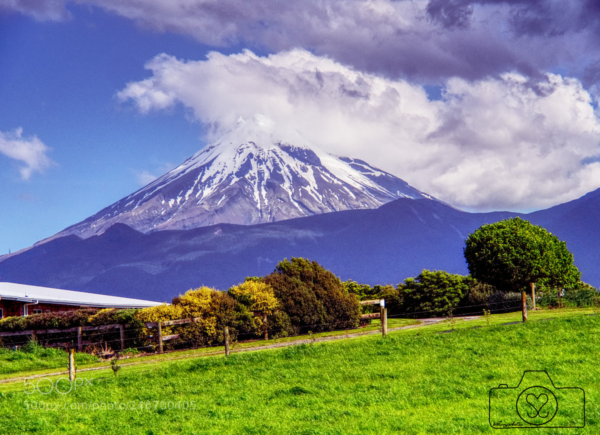 Olympus OM-D E-M10 II sample photo. Mt. taranaki, new zealand photography