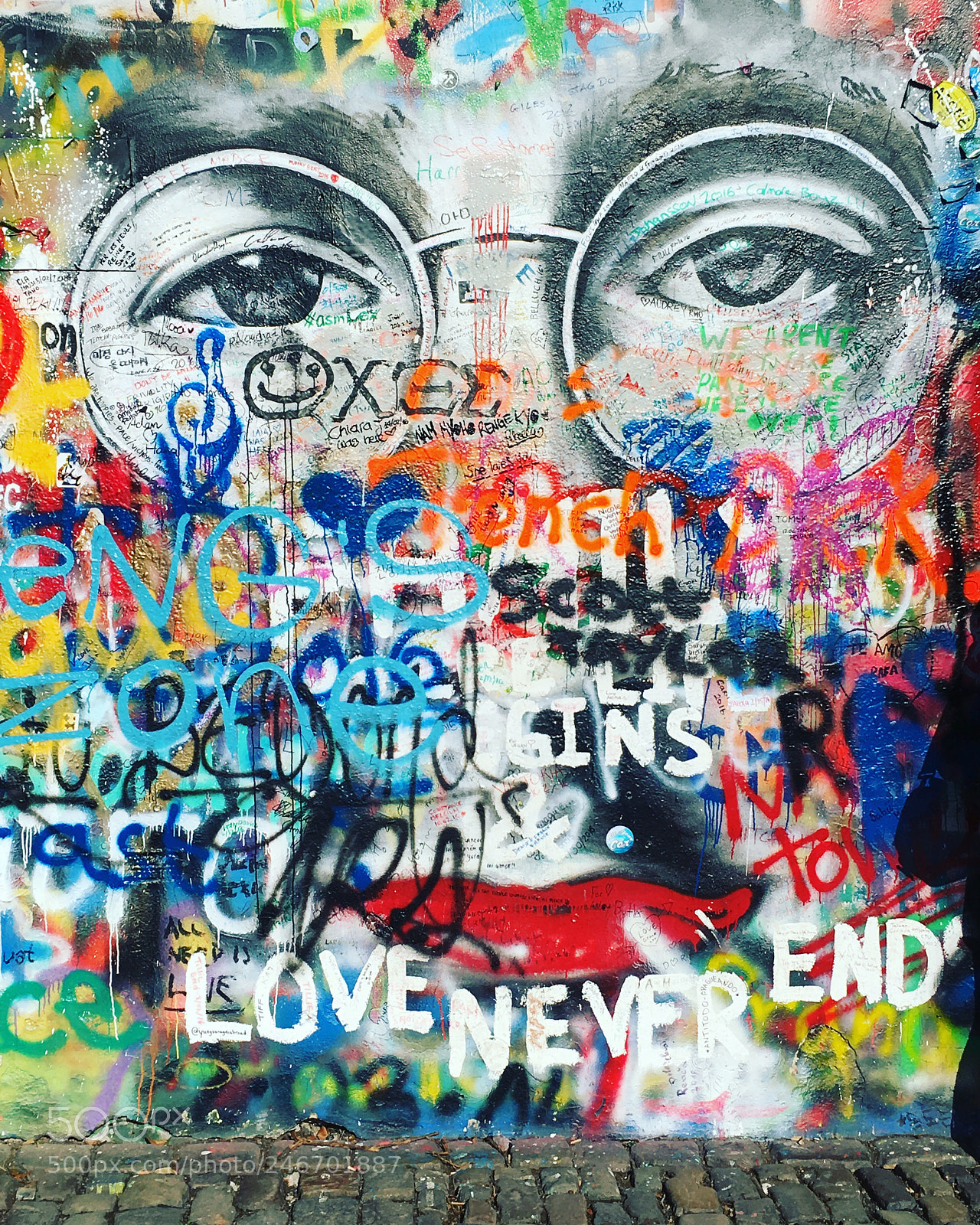 Apple iPhone 6s sample photo. John lennon wall, prague photography