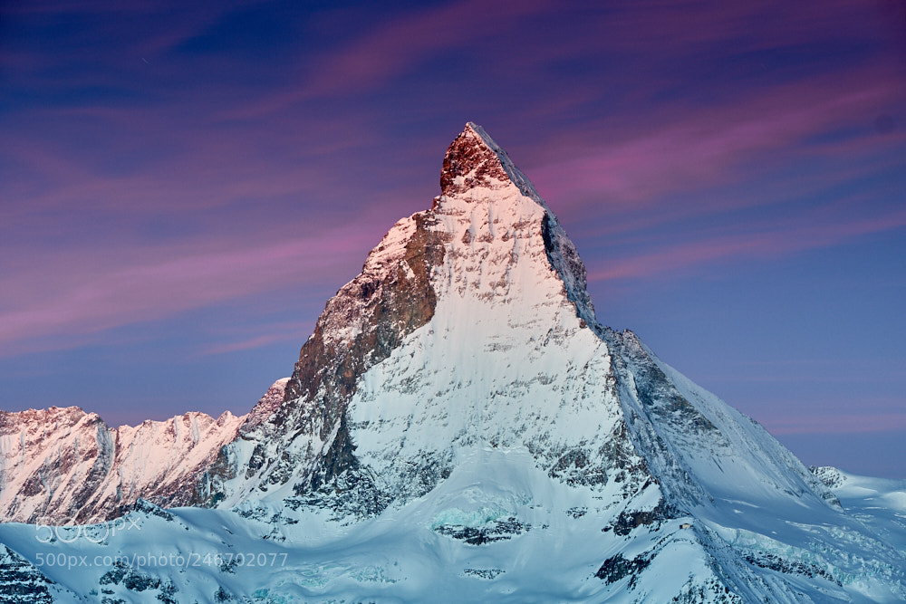 Fujifilm X-T2 sample photo. Matterhorn before sunrise photography