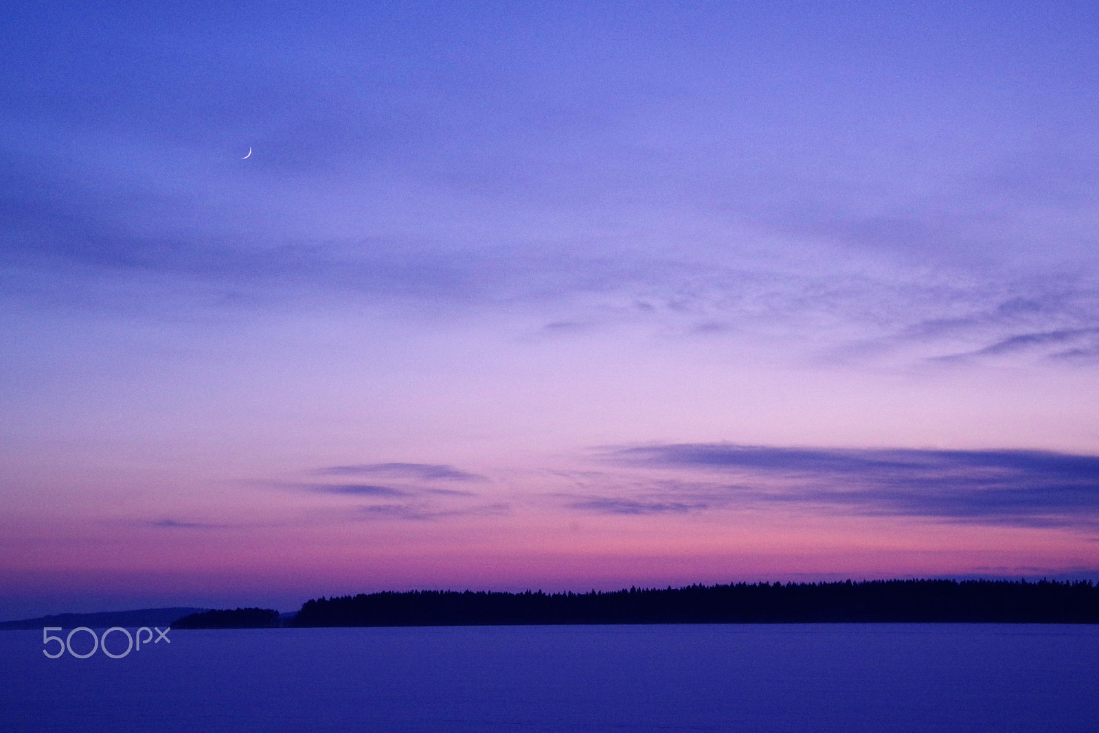 Pentax K-1 sample photo. Blue moment is purple photography