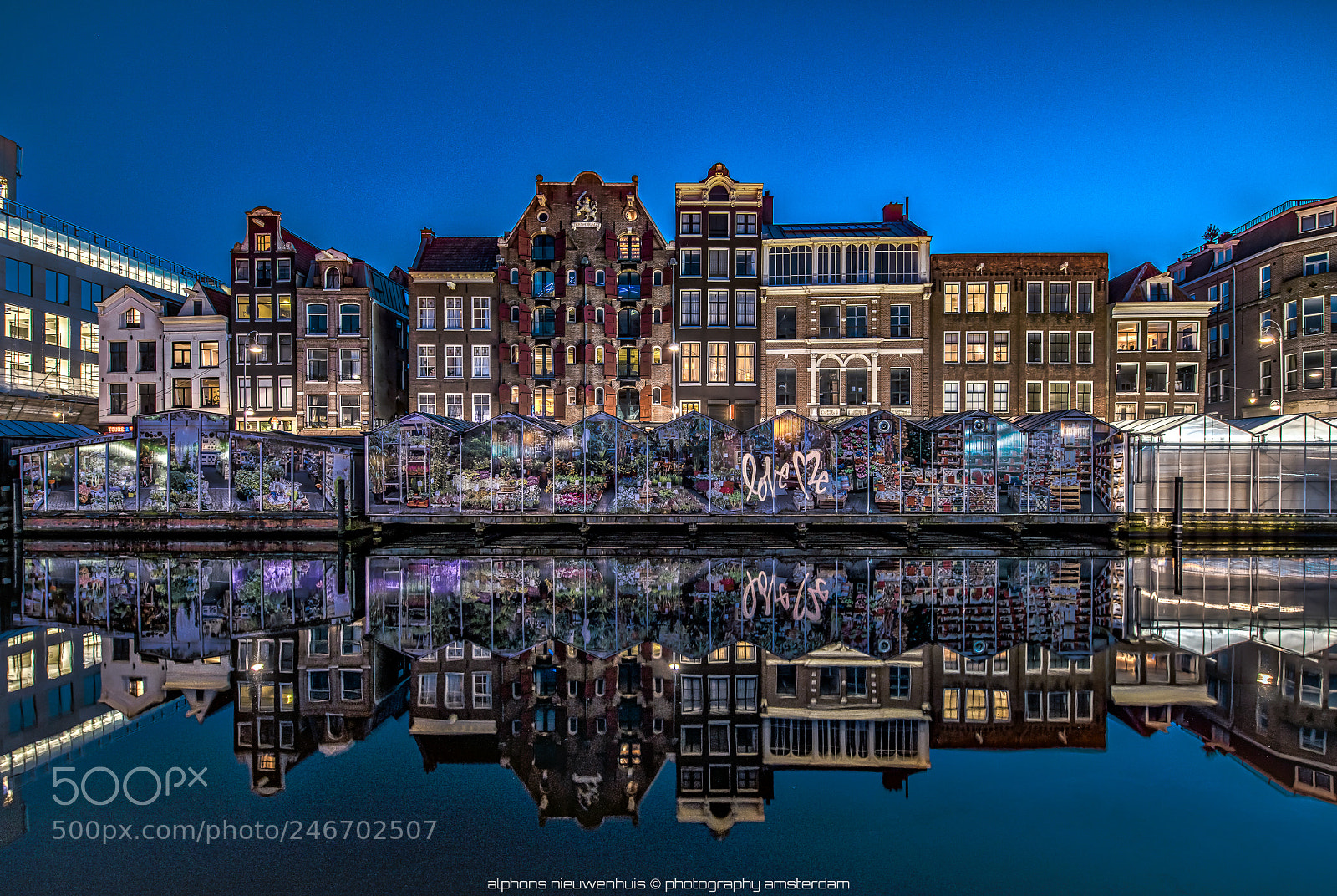 Nikon D850 sample photo. Amsterdam by night flowermarket photography