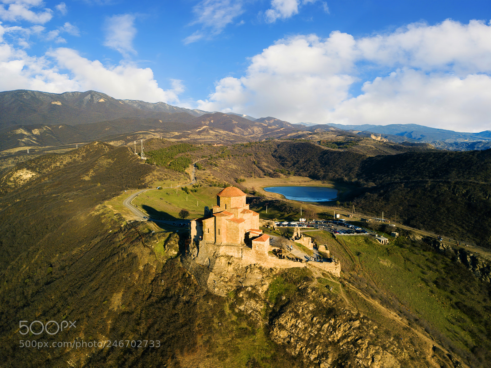 DJI FC220 sample photo. Aerial. jvary monastery near photography