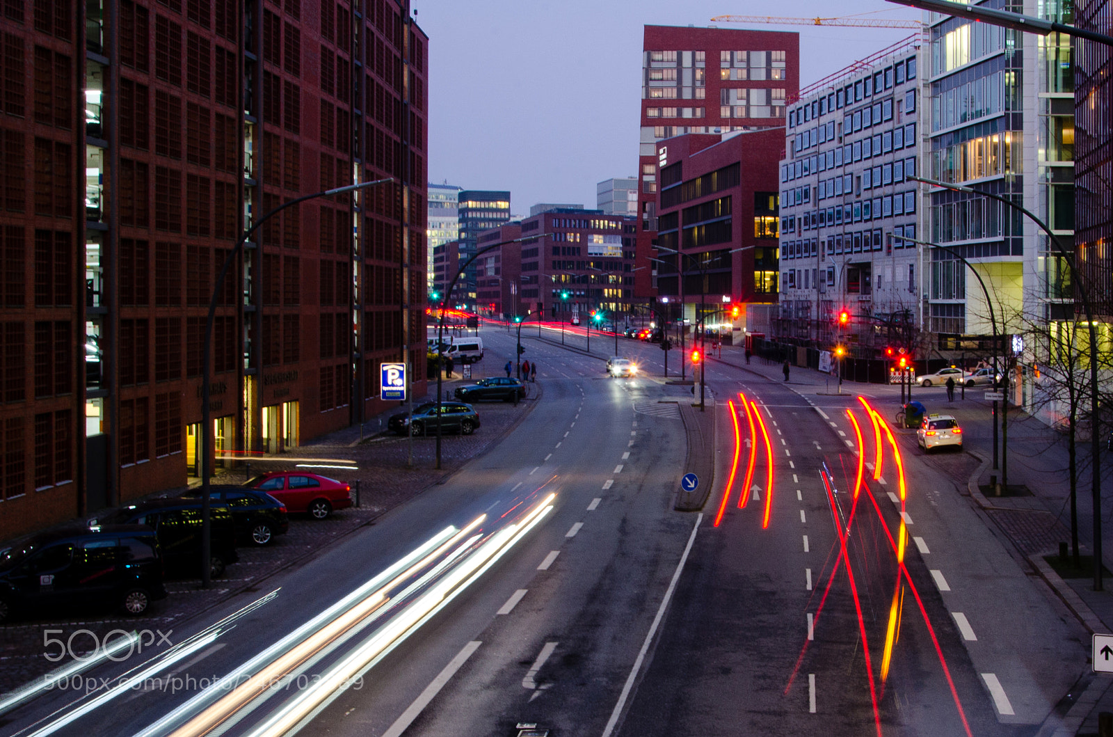 Nikon D5100 sample photo. Evening traffic photography