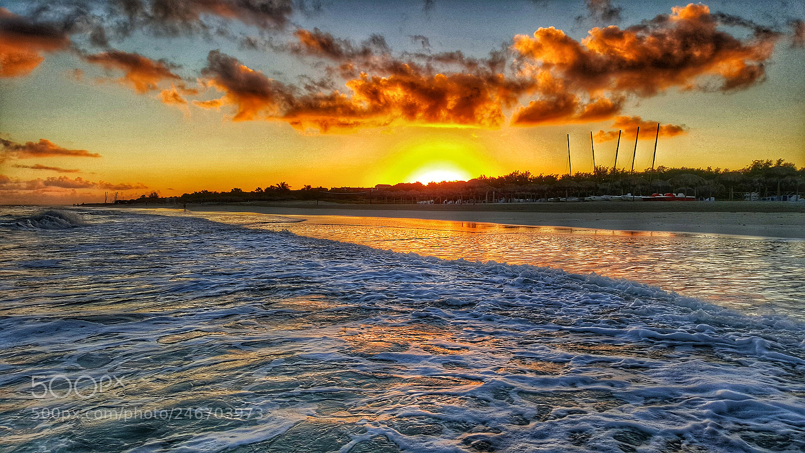 Samsung GALAXY S6 edge sample photo. Sunset at varadero beach photography