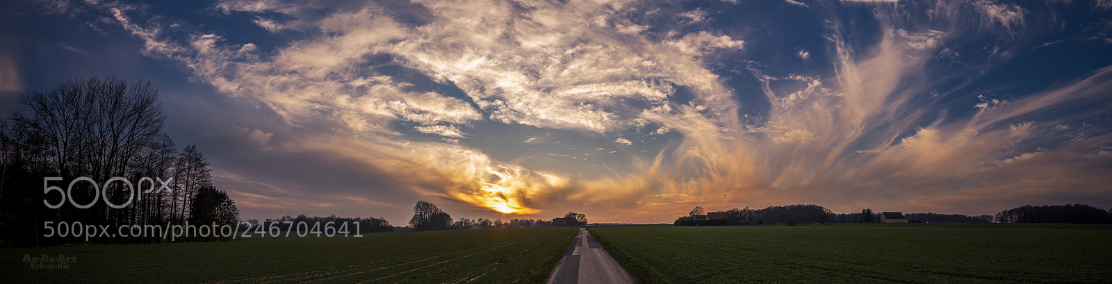 Nikon D5200 sample photo. Panorama sunset photography