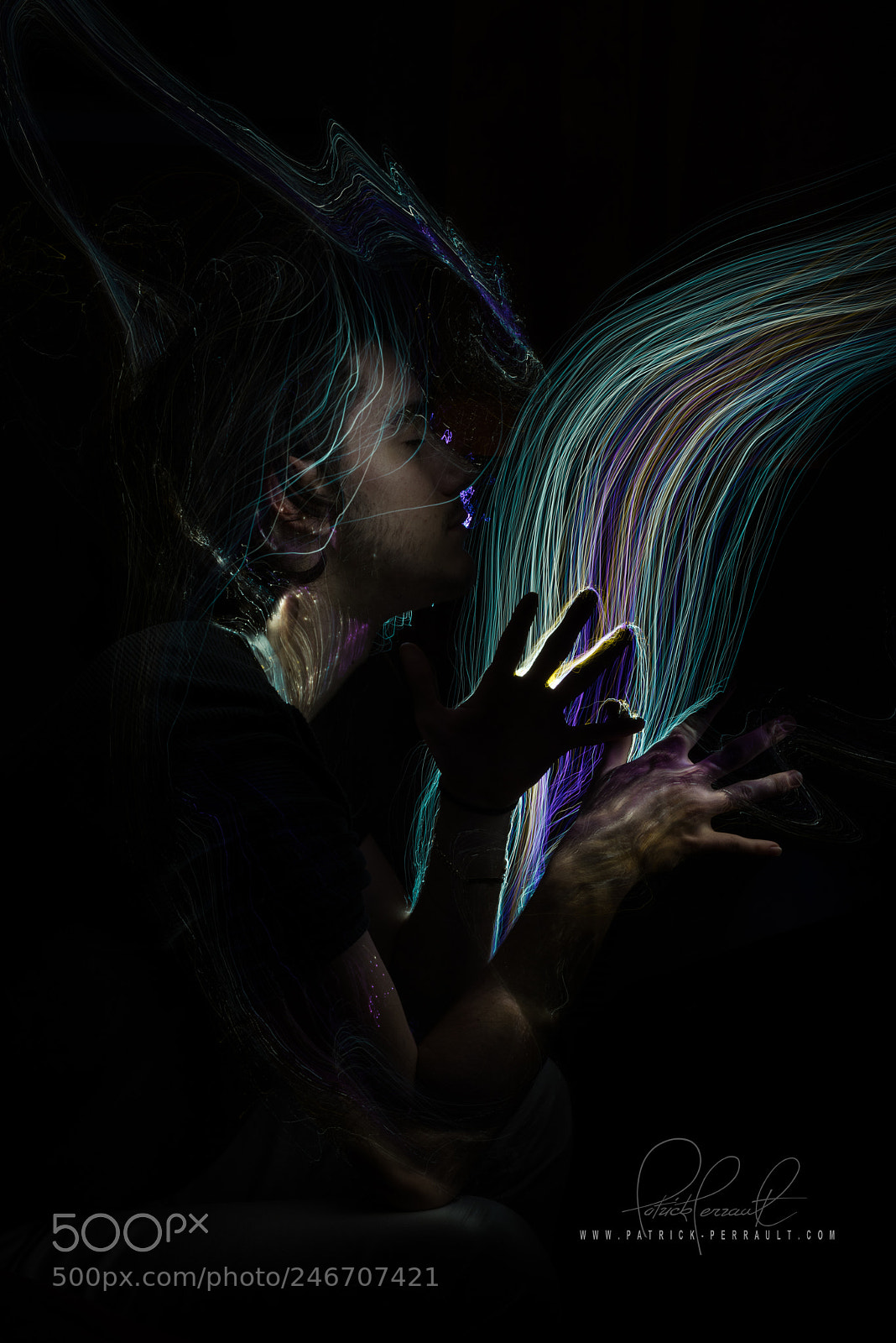 Nikon D810 sample photo. Greenhand light painting photography