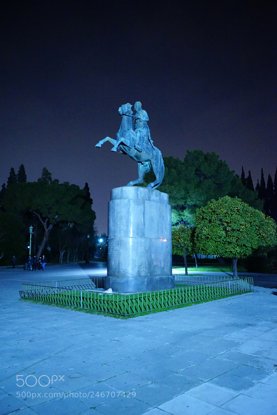 Sony a7 sample photo. Statue of karaiskakis photography