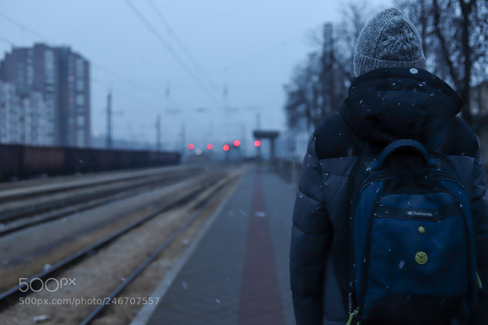Canon EOS 6D Mark II sample photo. Suburban railway and a photography