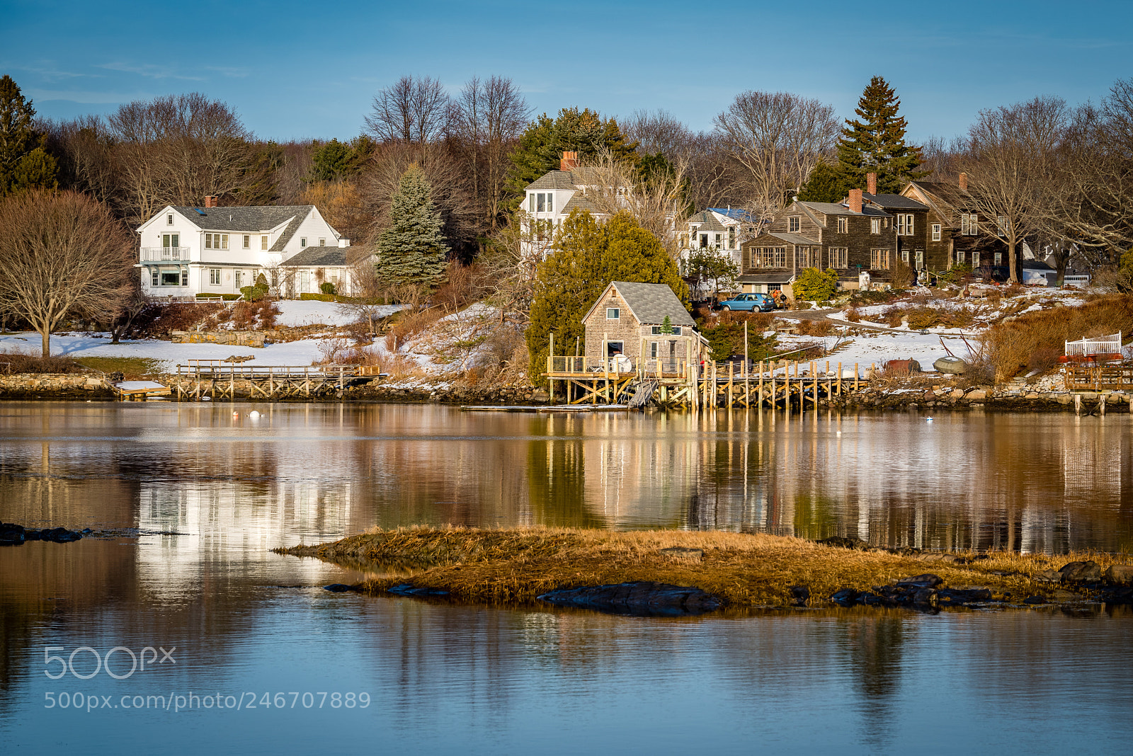 Pentax K-1 sample photo. Maine fishing village photography