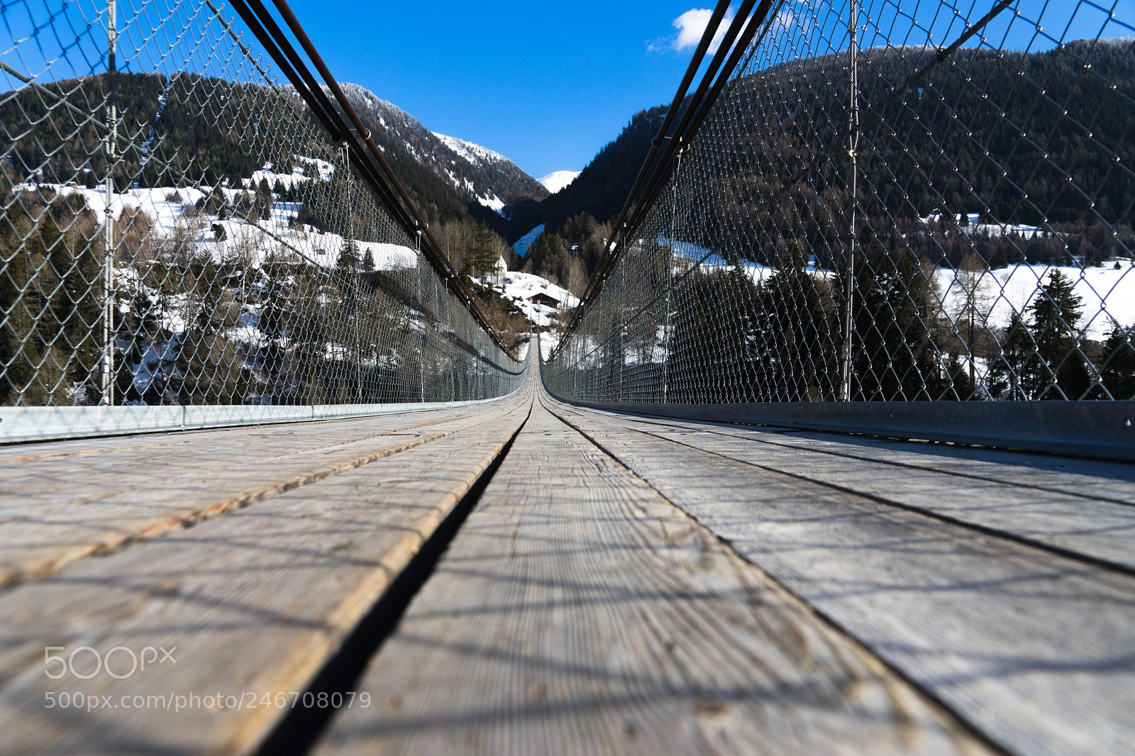 Sony a7 II sample photo. Hängebrücke goms photography