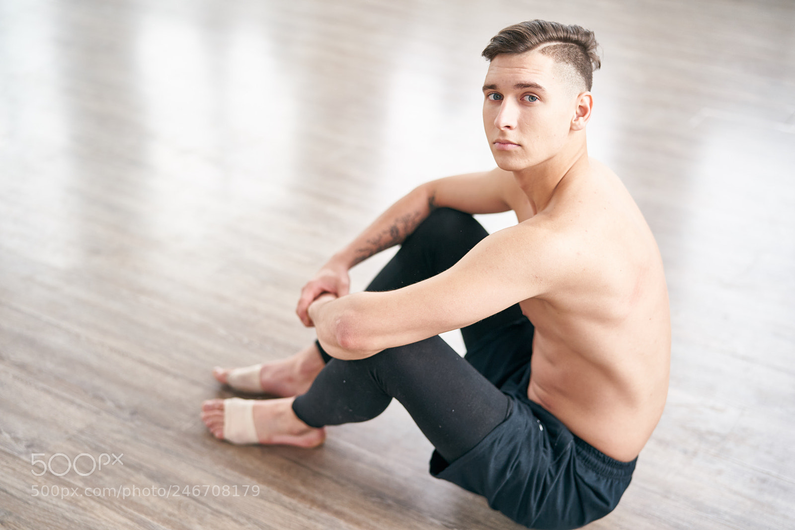Sony a9 sample photo. Handsome ballet dancer sitting photography