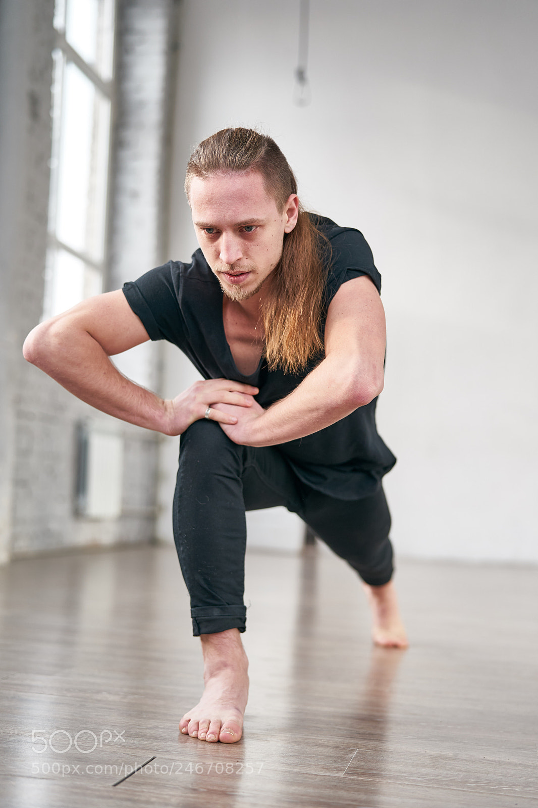Sony a9 sample photo. Young fit man stretching photography