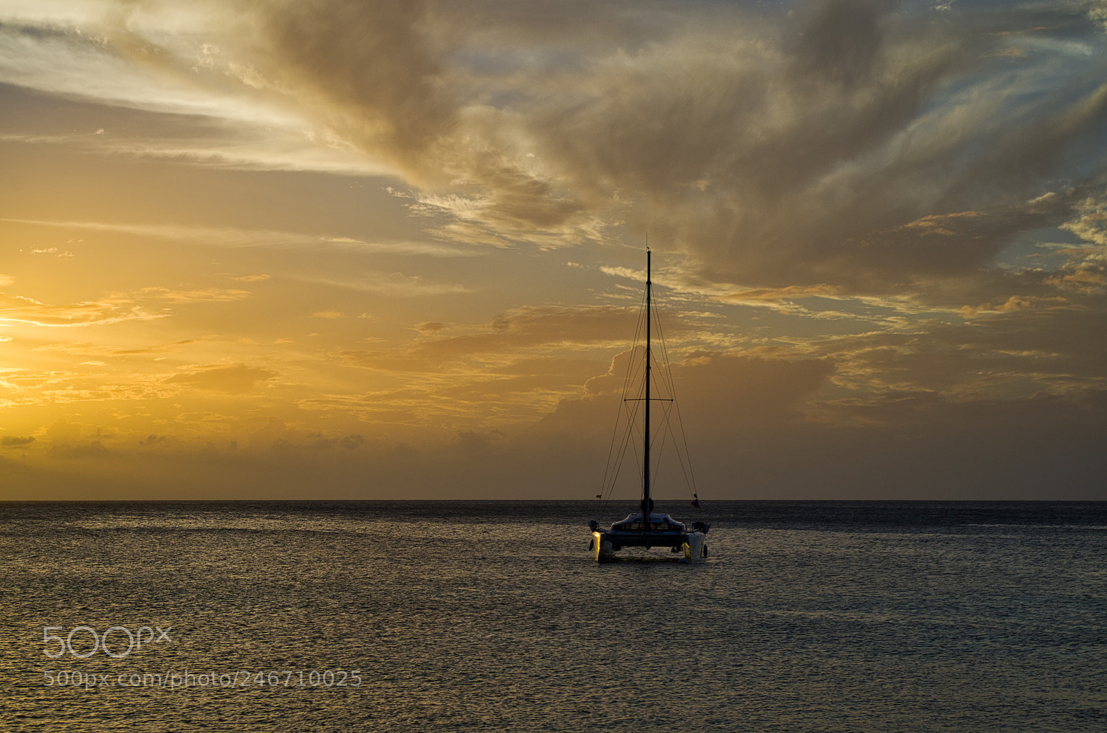 Pentax K-30 sample photo. Sunset mustique photography