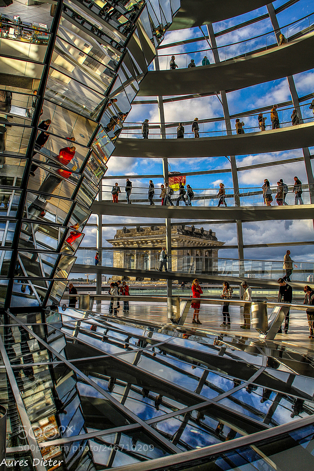 Canon EOS 7D sample photo. Glaskuppel bundestag in berlin photography