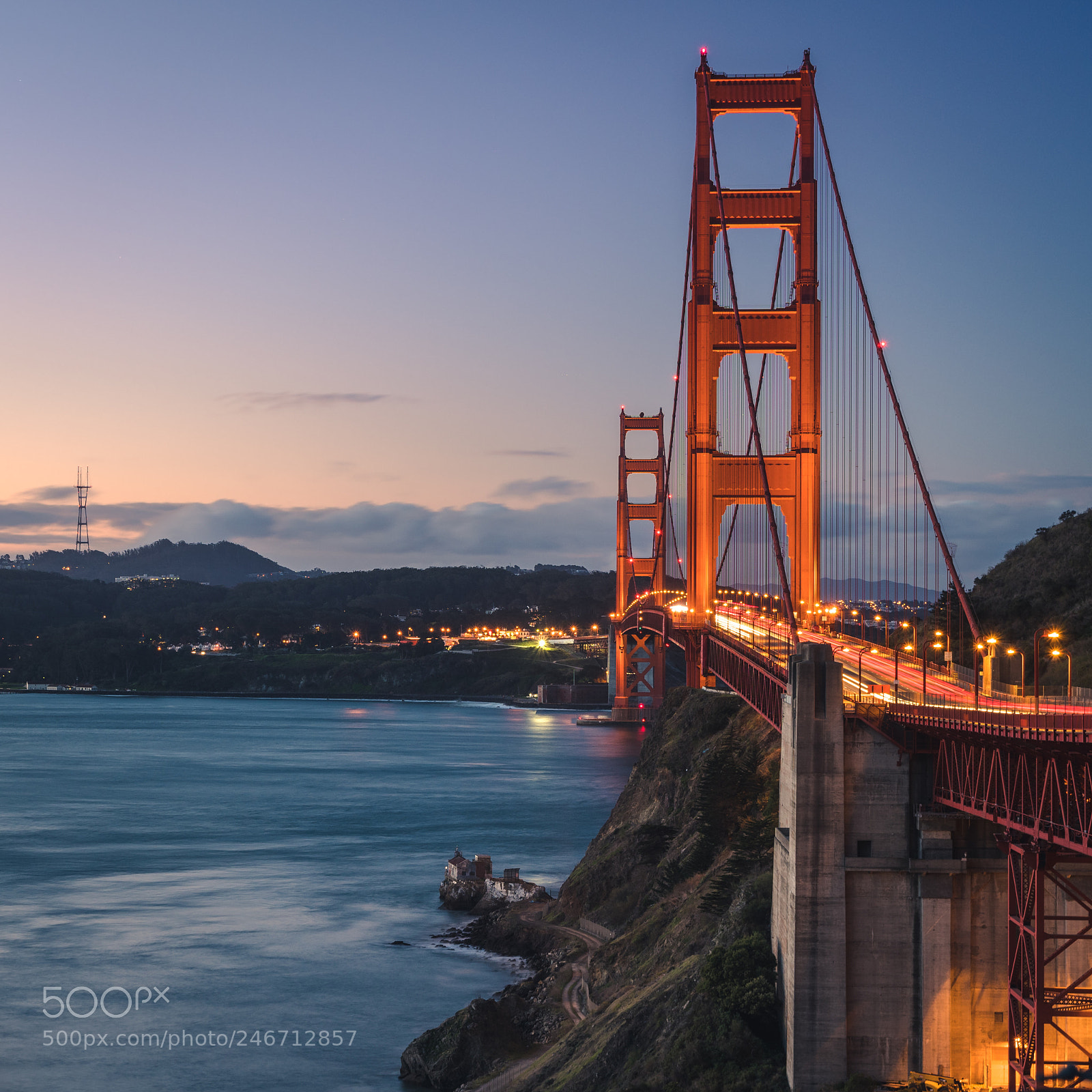Nikon D7500 sample photo. Golden gate bridge dawn photography