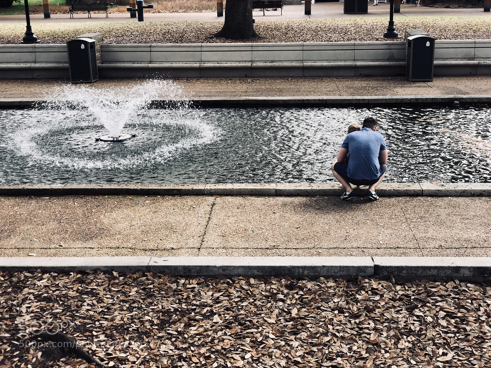 Apple iPhone X sample photo. Reflections with daddy photography