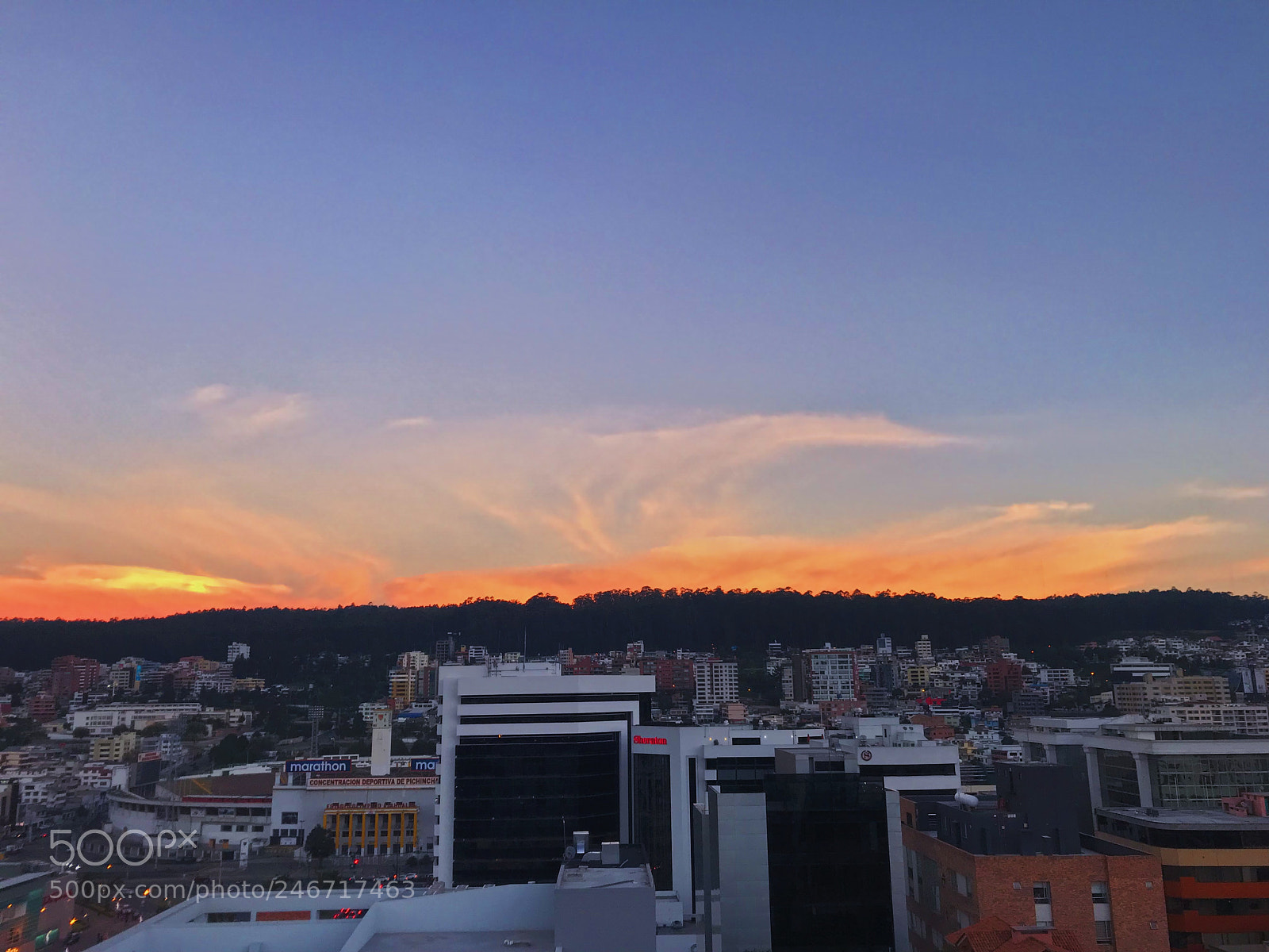 Apple iPhone 7 sample photo. #quito #sunset photography