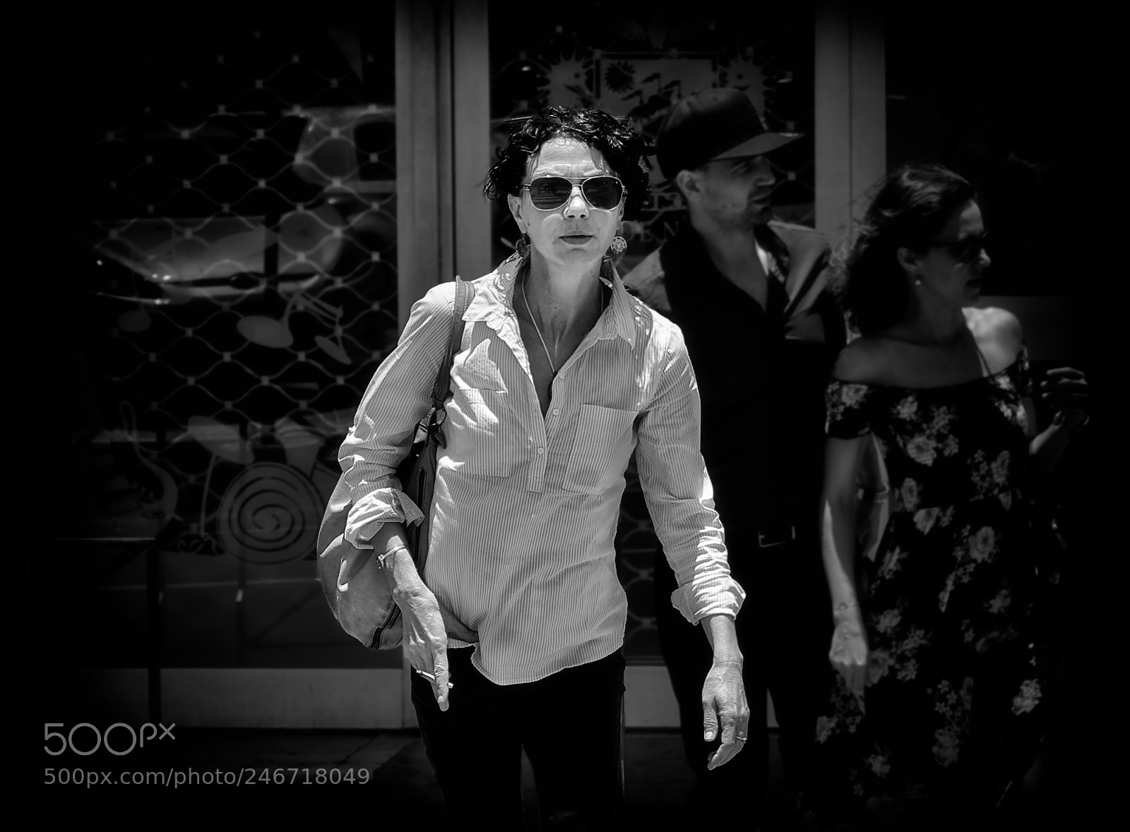 Nikon D5600 sample photo. Lady crosses road no.345 photography