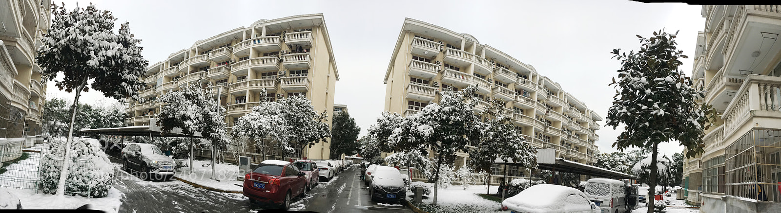 Apple iPhone 6s sample photo. Shanghai first snow photography
