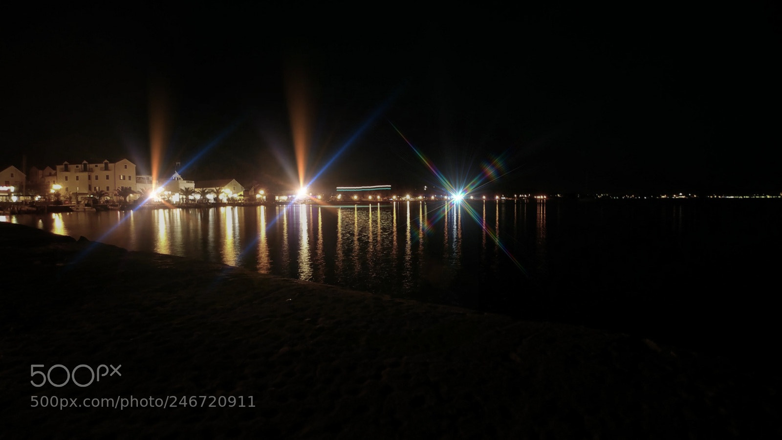 LG G6 sample photo. Night zadar photography
