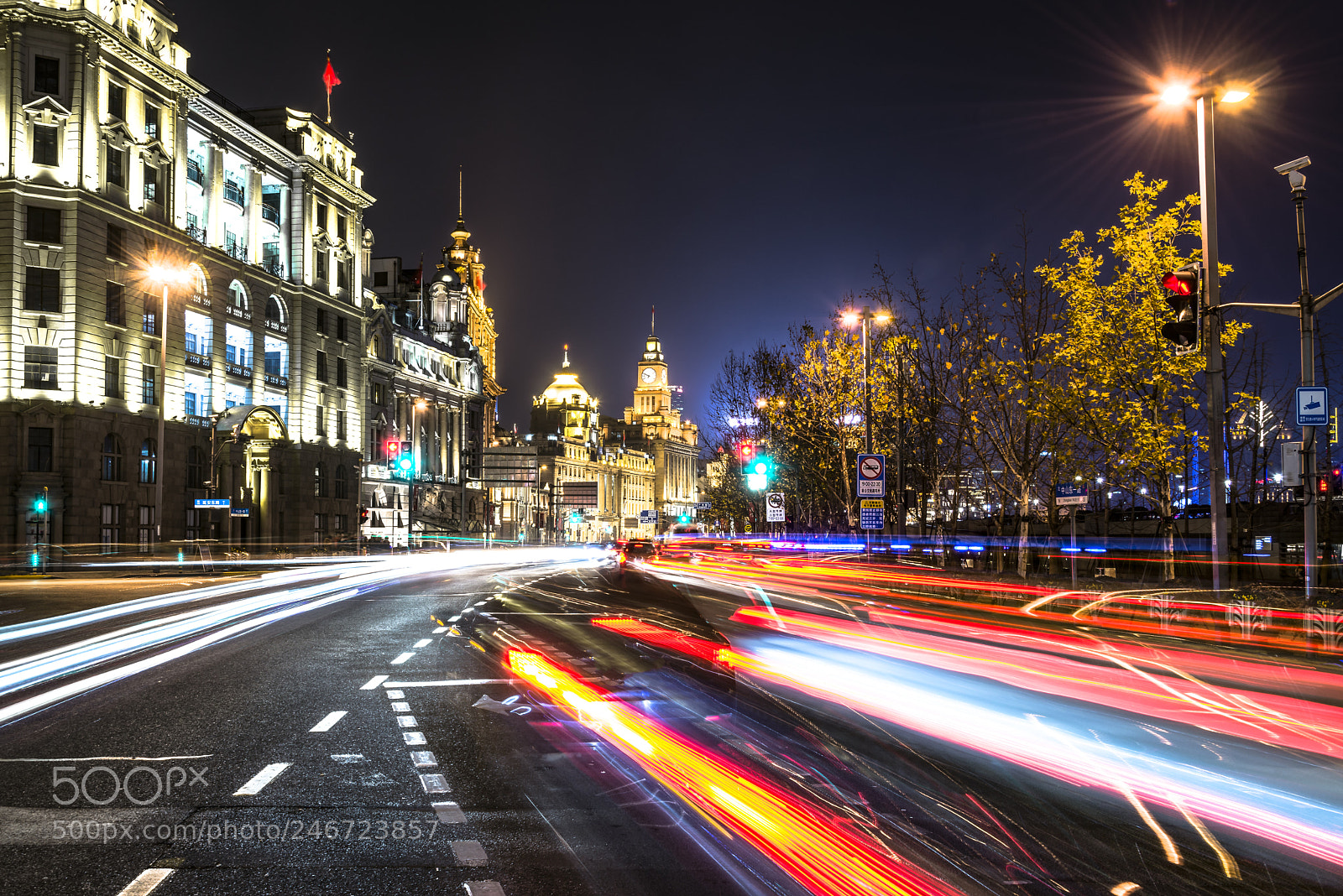 Nikon D800 sample photo. Night traffic on shanghai photography