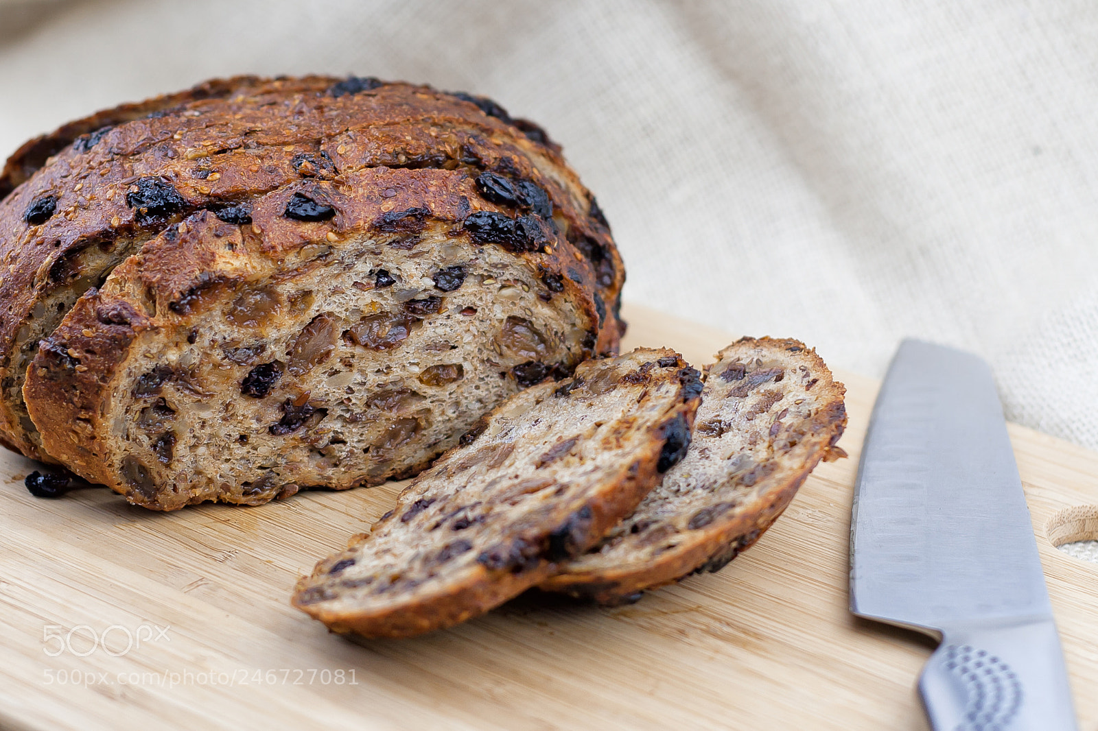 Canon EOS 30D sample photo. Cutting fruit bread with photography