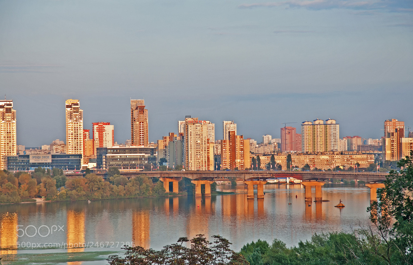 Canon EOS 30D sample photo. City kiev view across photography