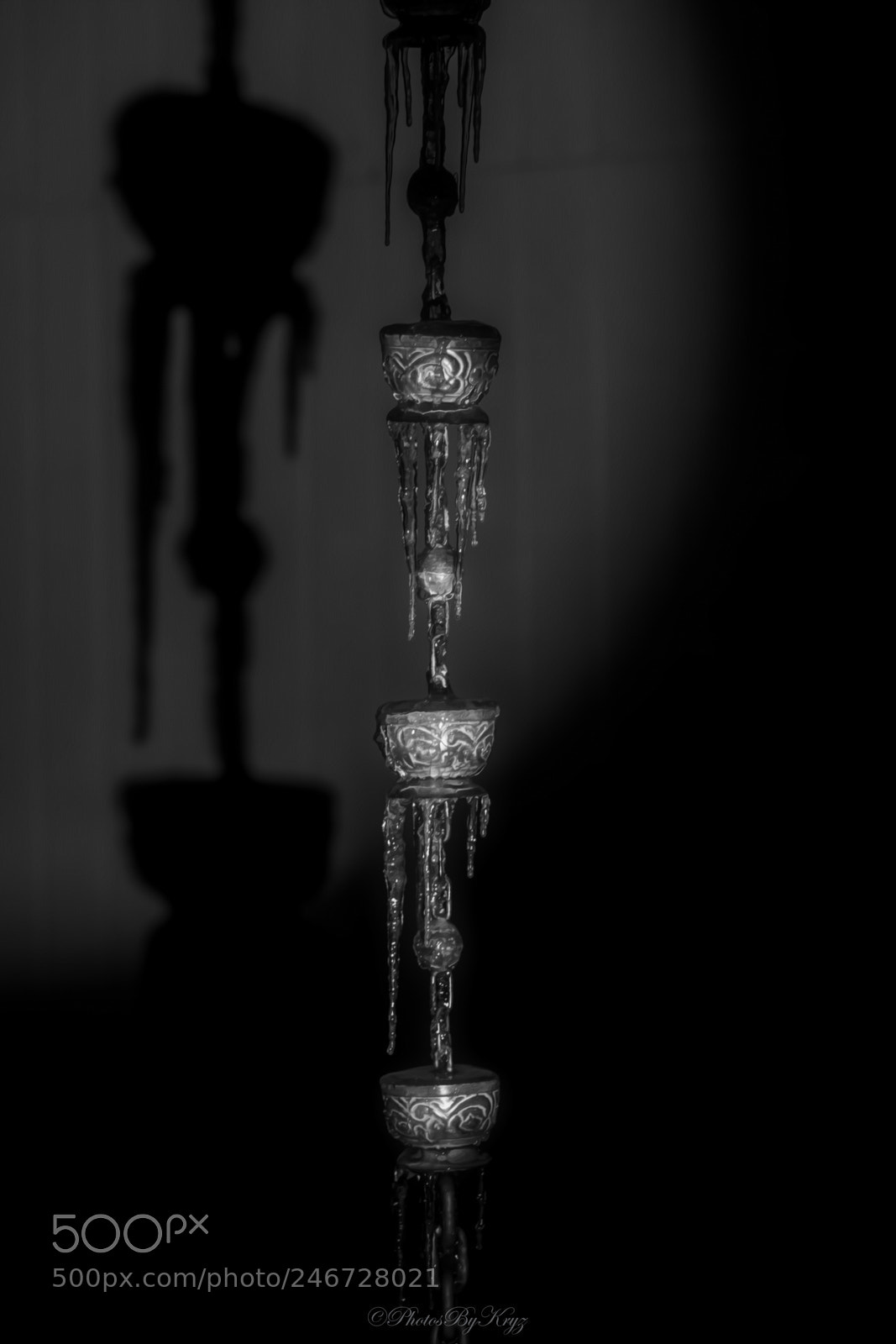 Canon EOS 7D Mark II sample photo. Rain chain ice art photography