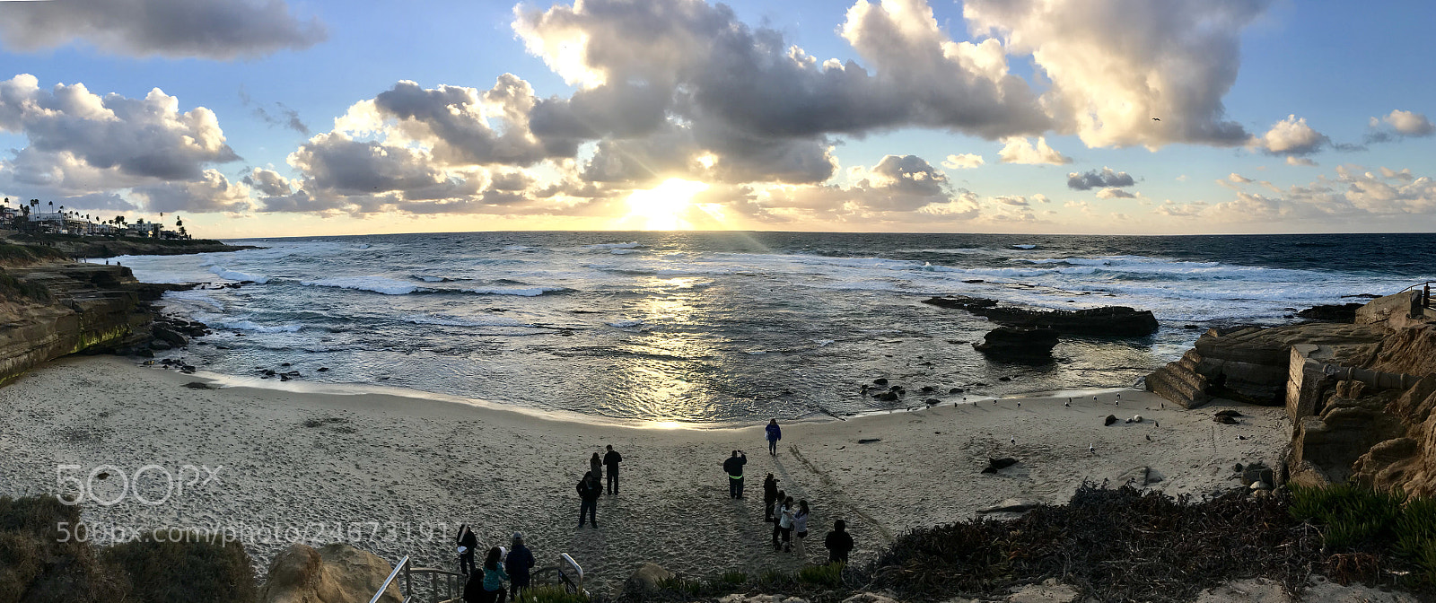 Apple iPhone 7 sample photo. La jolla beach sunset photography