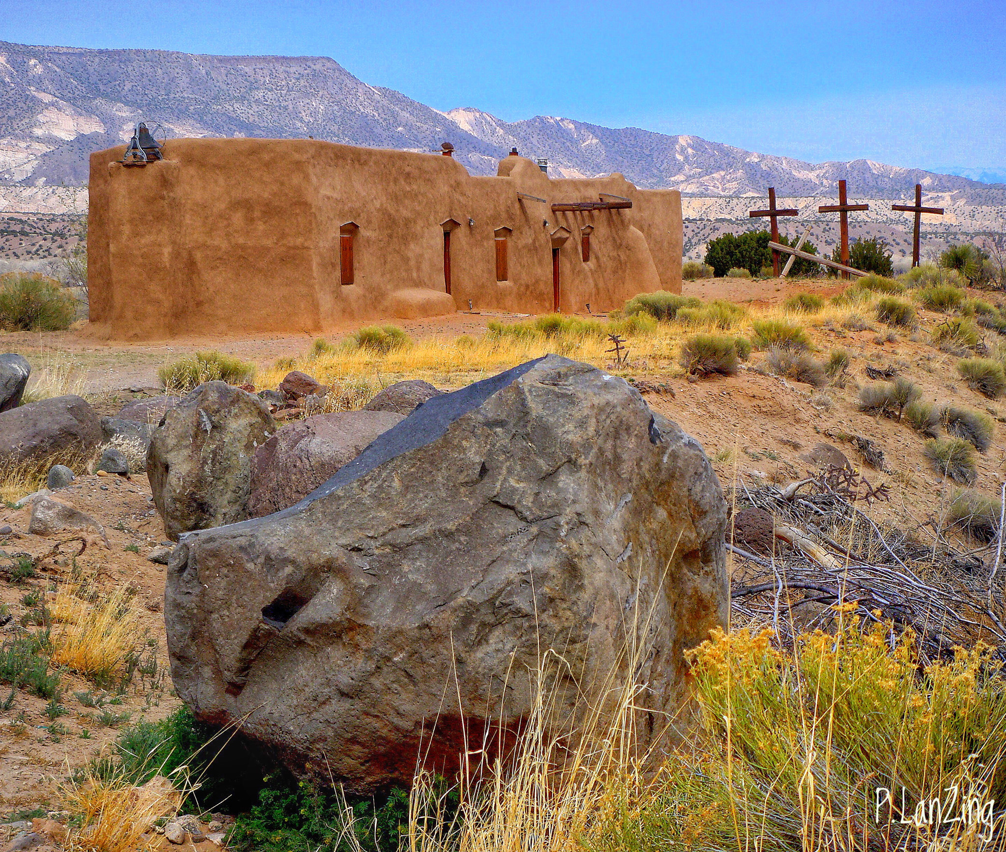 Sony DSC-T100 sample photo. El penitente morada, abiquiu, new mexico photography