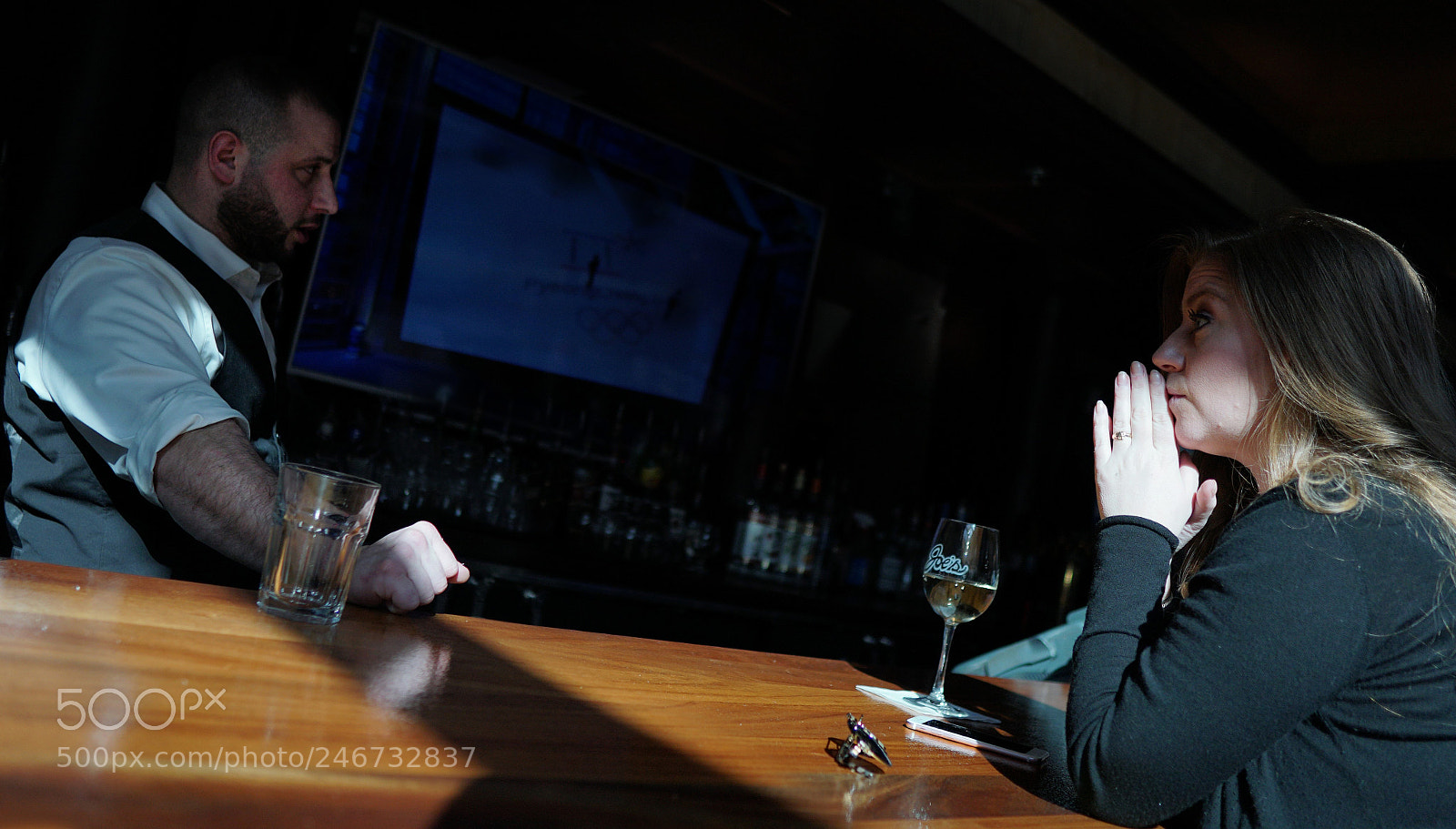 Sony a6500 sample photo. Bartender talks photography