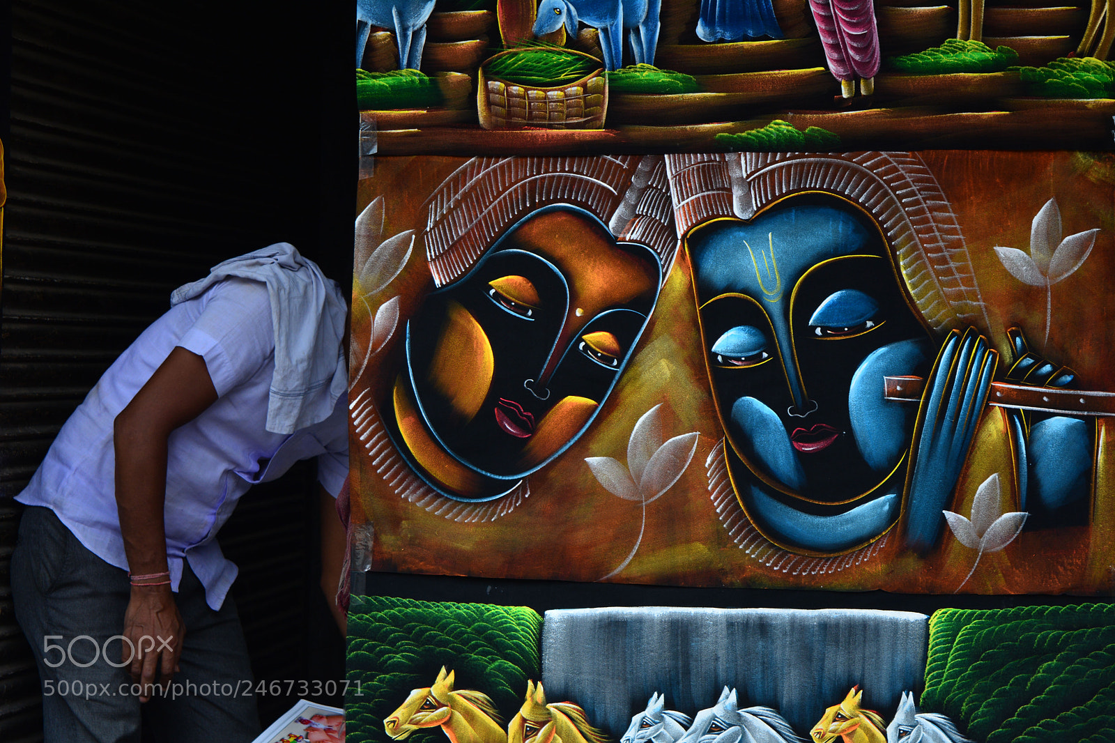 Nikon D5200 sample photo. Street painting photography