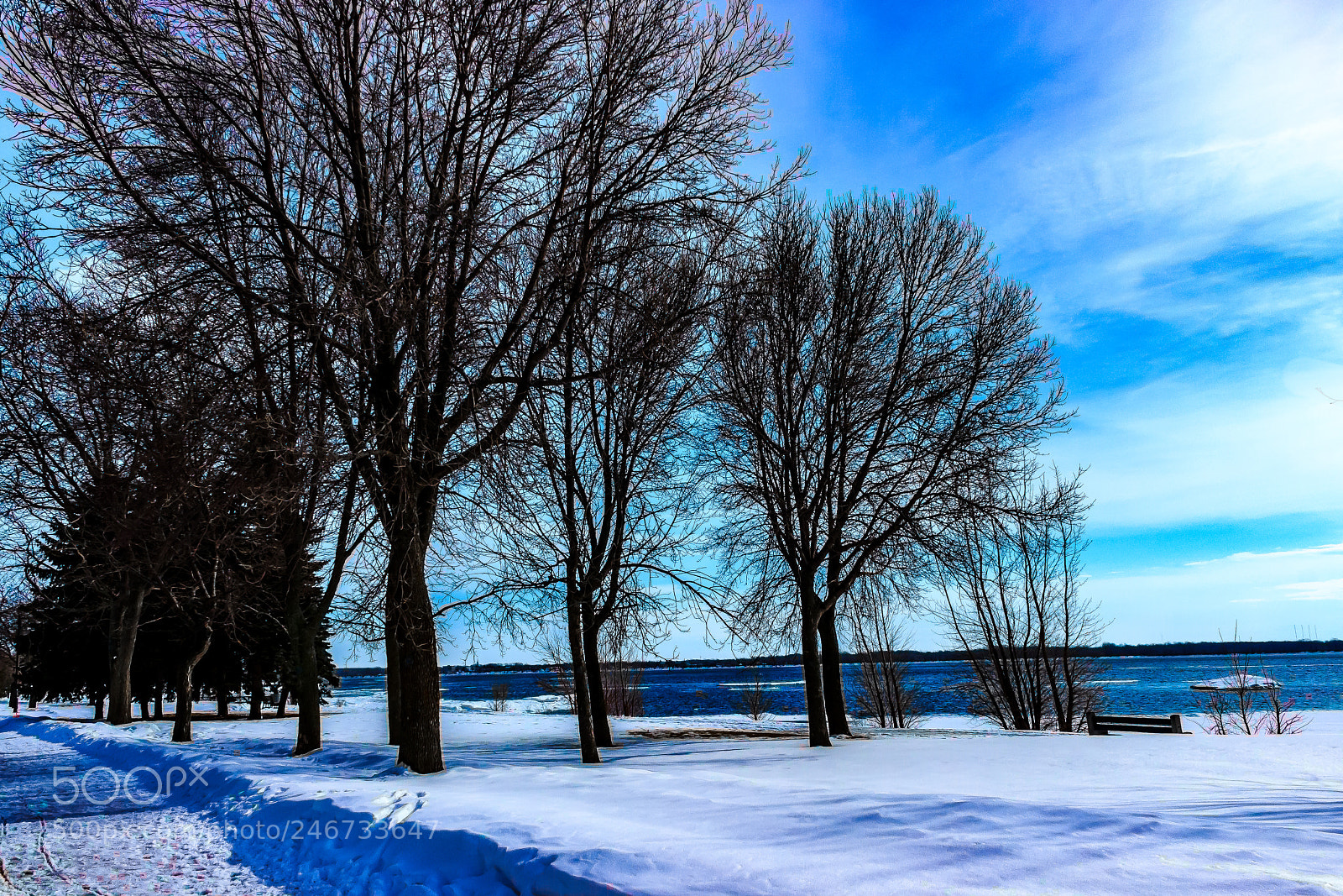Canon EOS 600D (Rebel EOS T3i / EOS Kiss X5) sample photo. Winter by the lake photography