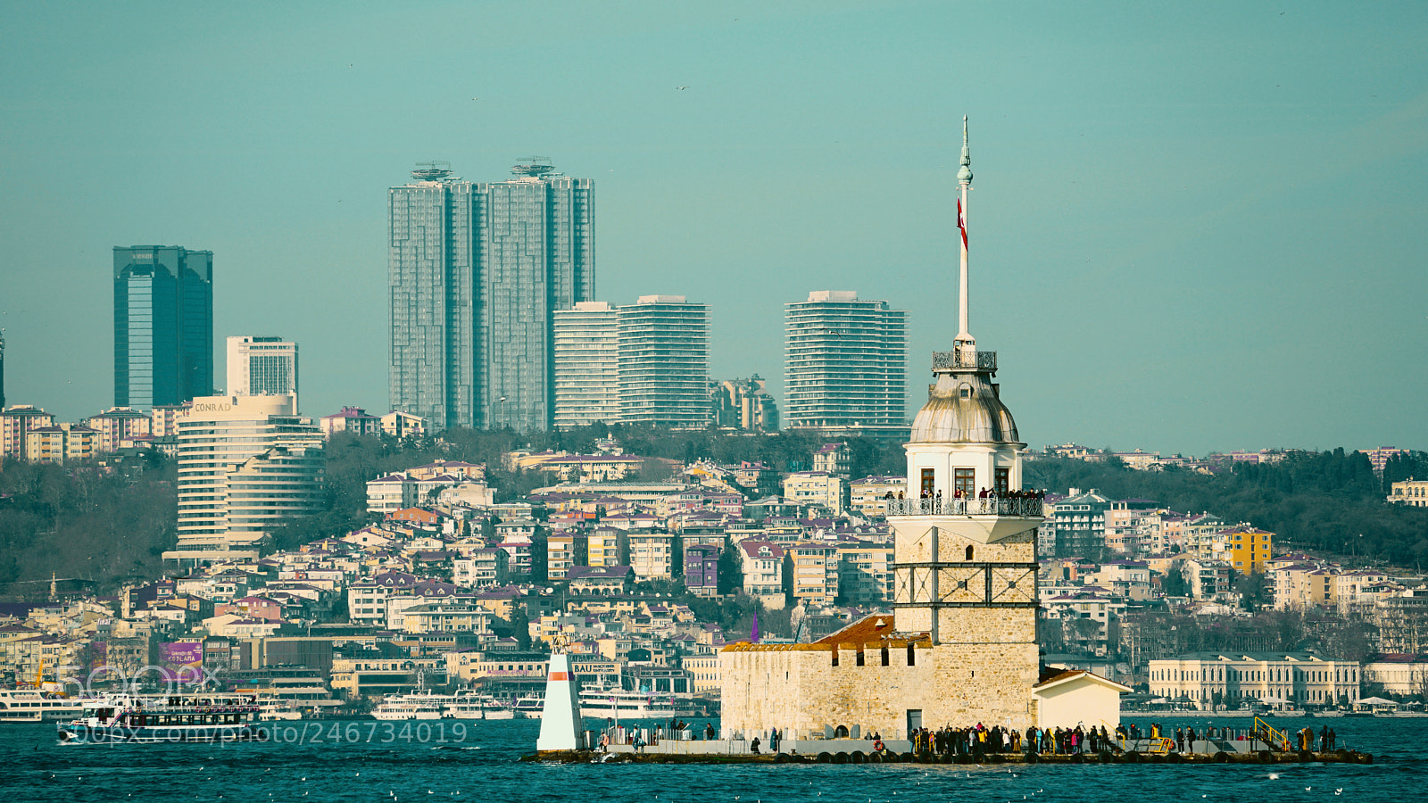 Sony a6300 sample photo. Maiden's tower istanbul photography