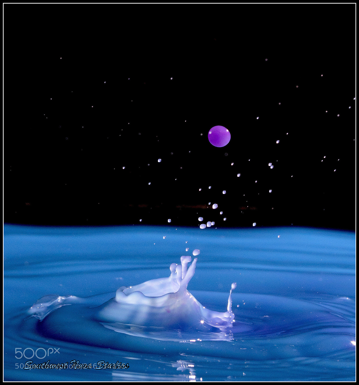 Canon EOS 7D Mark II sample photo. Purple drop photography