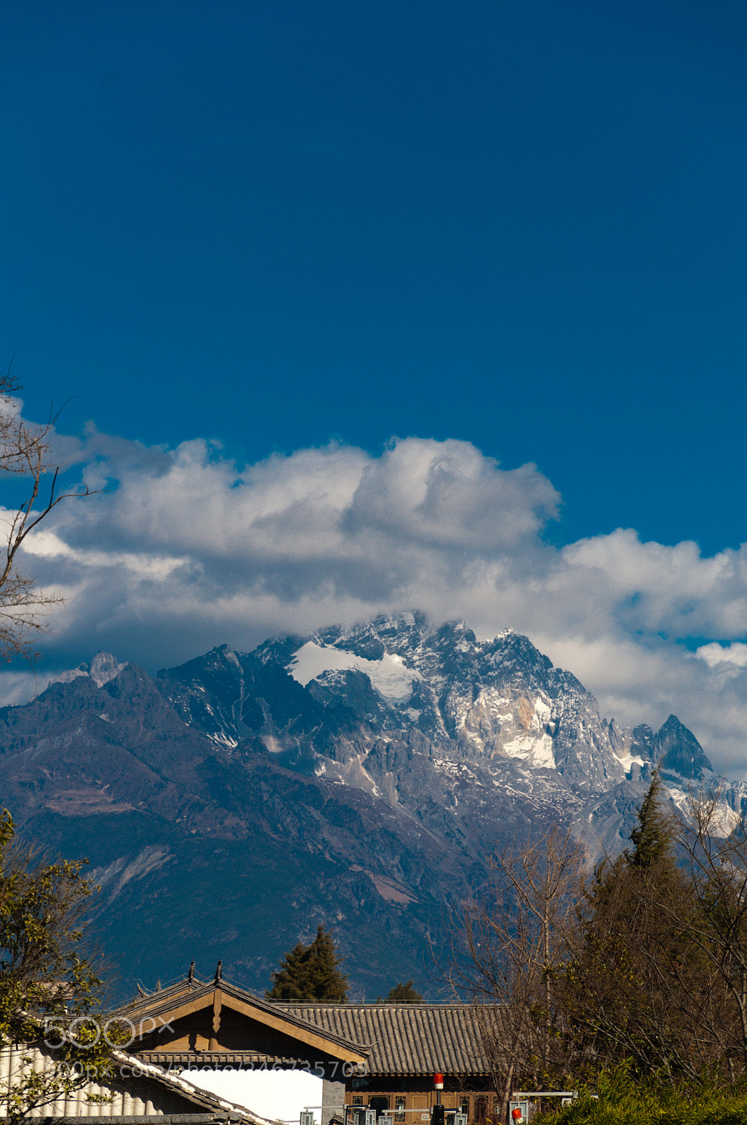Nikon D90 sample photo. 古城望雪山 photography